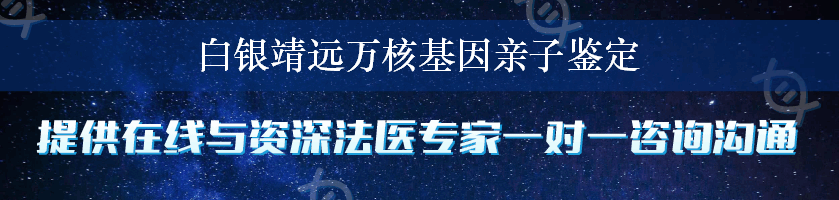 白银靖远万核基因亲子鉴定